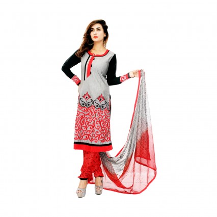 Neela’s Classic Kameez and shalwar in soft CVC fabric with soft Georgette Dupatta